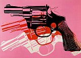 Andy Warhol - Gun 1981-82 painting